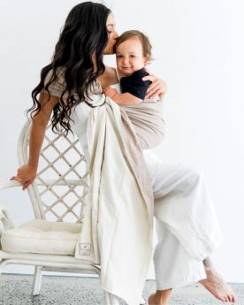 Organic Reversible Ring Sling - SAND/STONE & FREE BABY EINSTEIN: Beethoven - Symphony of Fun DVD (valued at $22.95)
